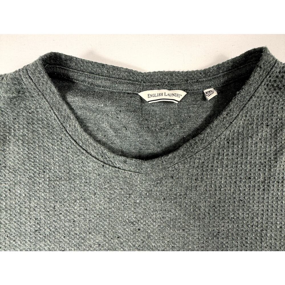 English Laundry Men's Crewneck Long Sleeve Pullover Sweater, light green XXL - Picture 3 of 9